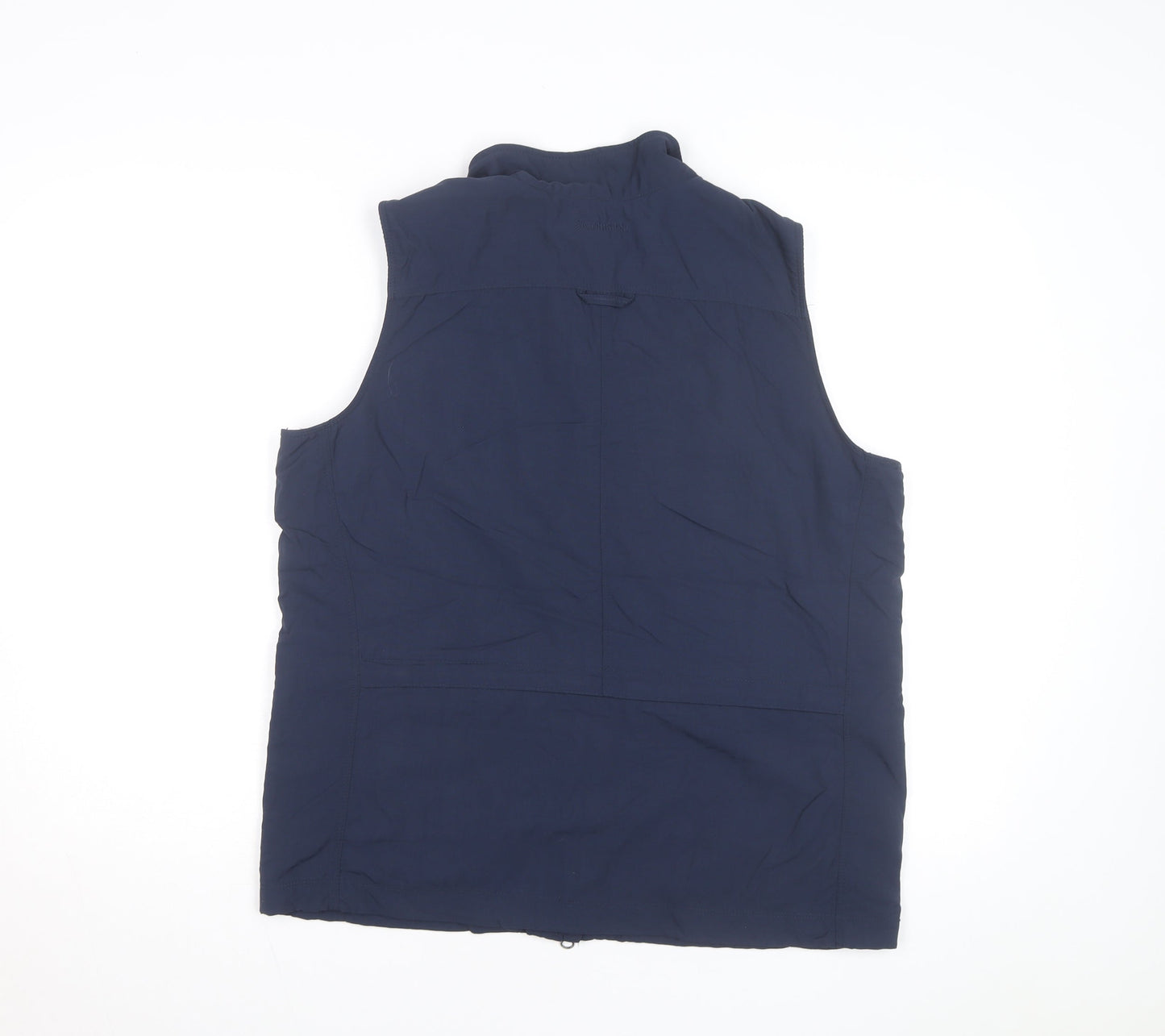 Columbia Womens Blue L Bodywarmer Outdoor Waistcoat Lined Zip Pockets