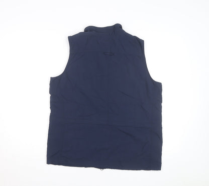 Columbia Womens Blue L Bodywarmer Outdoor Waistcoat Lined Zip Pockets