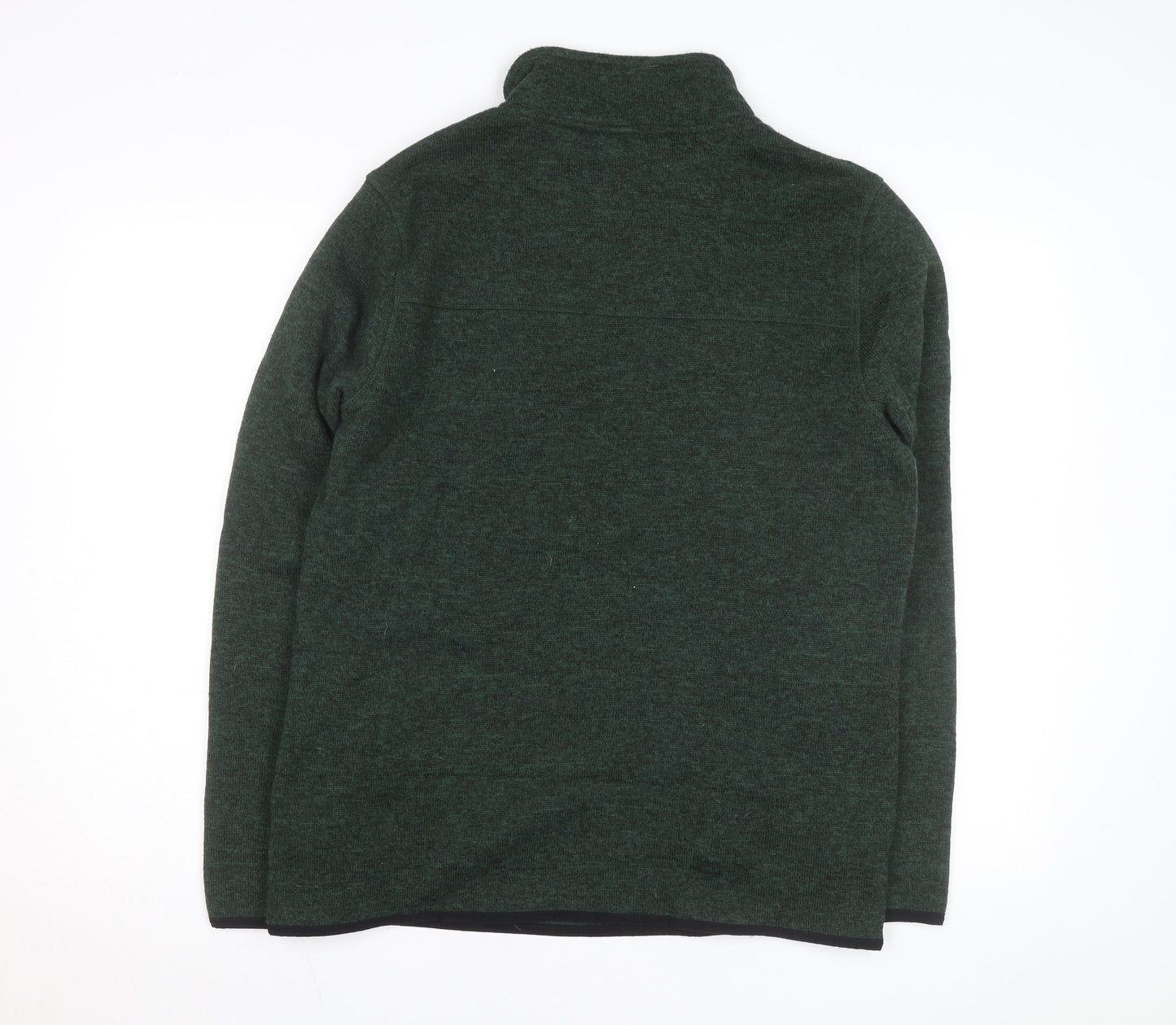 Eddie Bauer Men's Green Fleece 1/4 Zip Pullover Sweatshirt Size M
