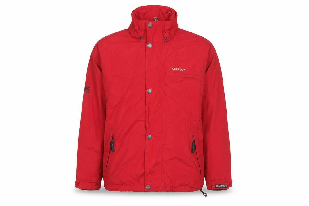 Chinook Men’s Red Parka Jacket M Windproof Water Resistant Outdoor