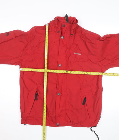 Chinook Men’s Red Parka Jacket M Windproof Water Resistant Outdoor
