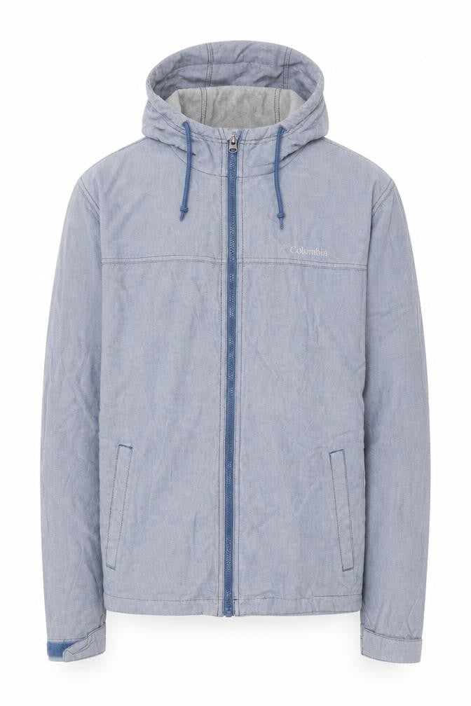 Columbia Men's Blue Full Zip Lightweight Hoodie Size S