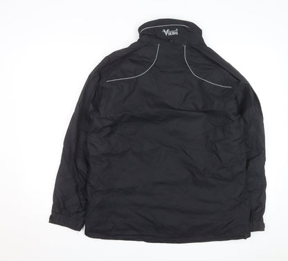 Viking Mens Black L Waterproof Windproof Creekside Rain Jacket
