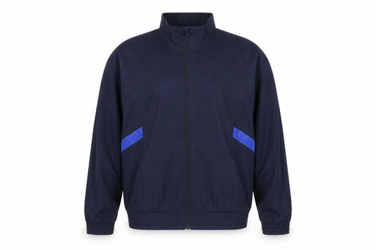 Adidas Men's Navy Blue XL Track Jacket Windbreaker Lightweight Full Zip