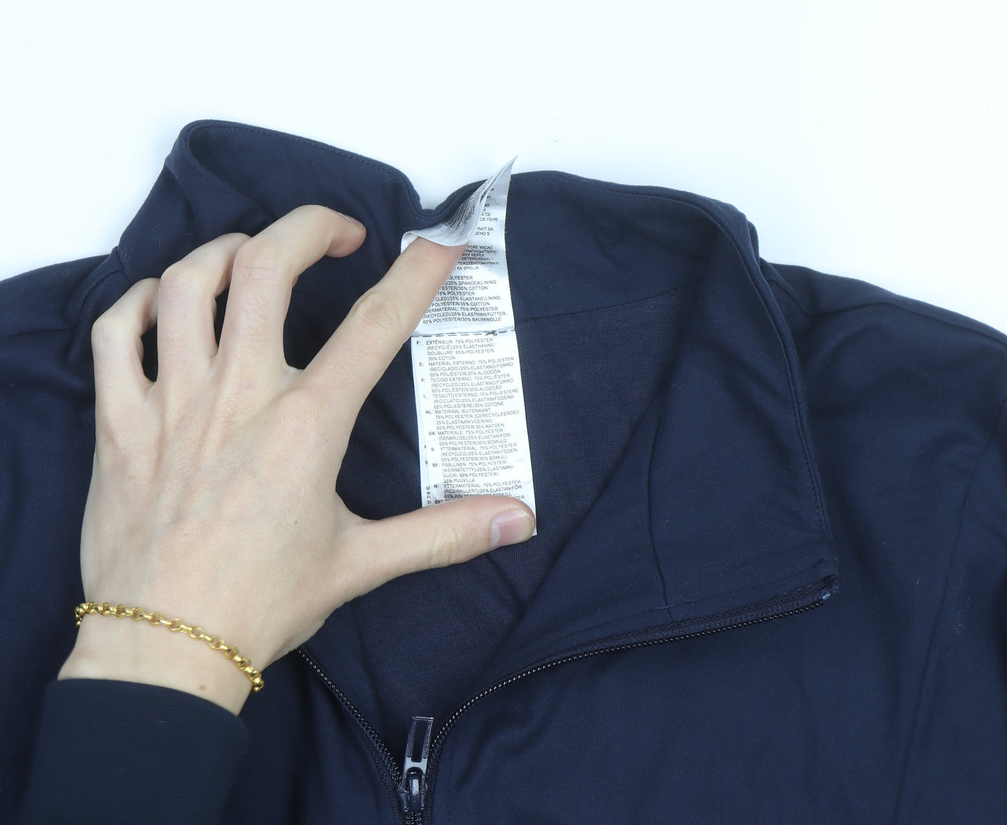 Adidas Men's Navy Blue XL Track Jacket Windbreaker Lightweight Full Zip