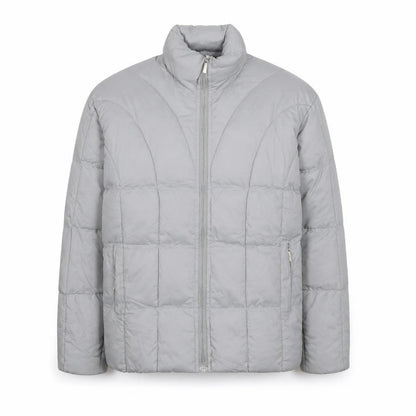 SPORT High Fashion Men's Grey Puffer Jacket L Insulated Winter Coat