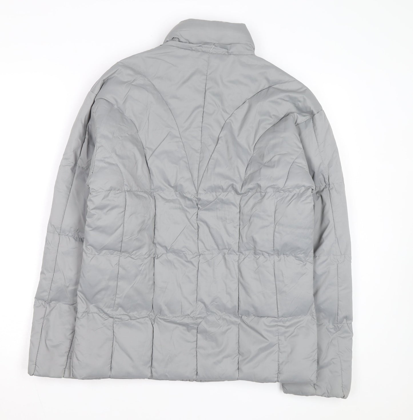 SPORT High Fashion Men's Grey Puffer Jacket L Insulated Winter Coat