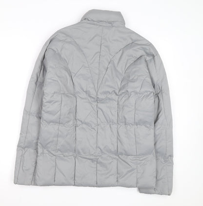 SPORT High Fashion Men's Grey Puffer Jacket L Insulated Winter Coat