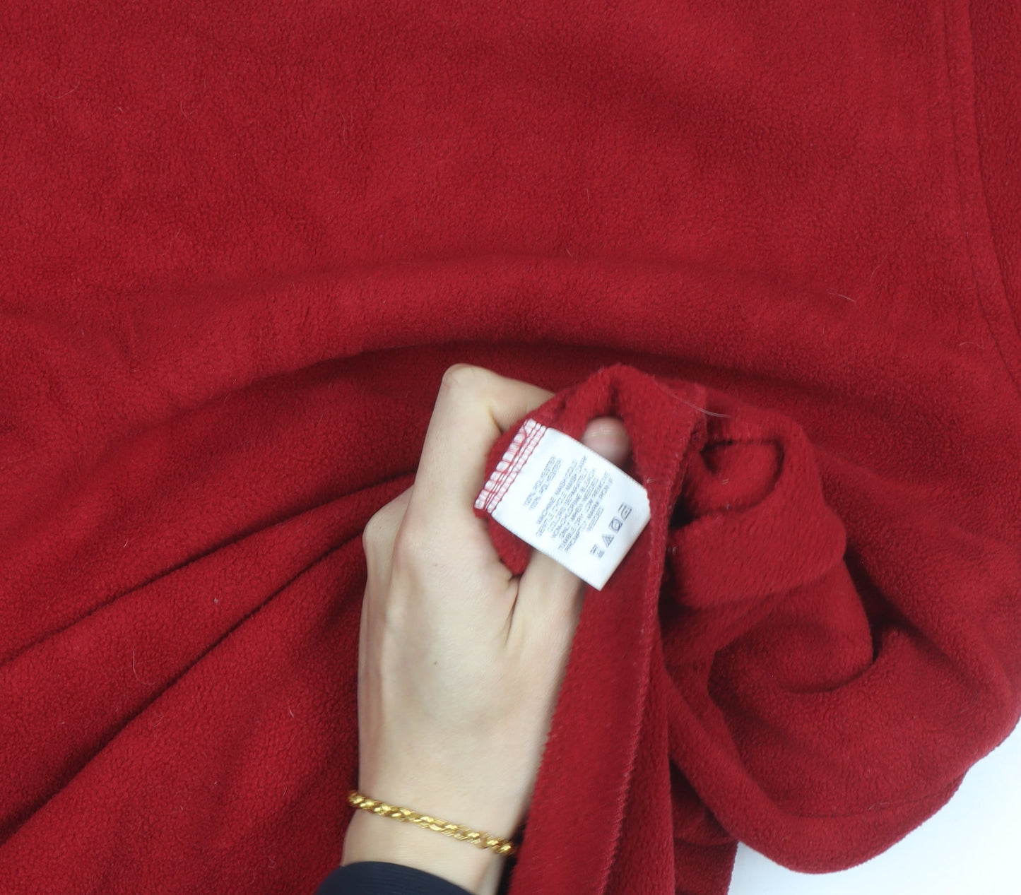 Tommy Hilfiger Men's Red Fleece Pullover Jumper M