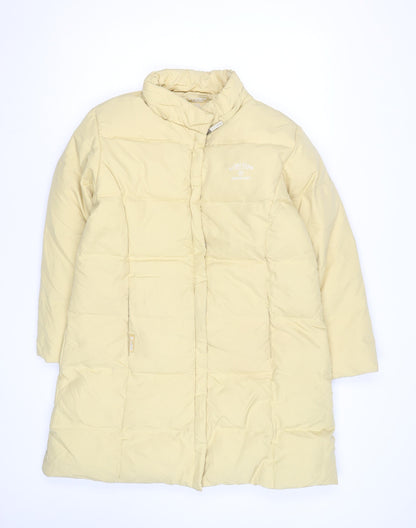 E.J. Sports Womens Beige Size 12 Long Puffer Coat Winter Warm