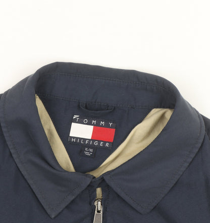 Tommy Hilfiger Men's Blue XL Bomber Jacket Classic Zip Casual