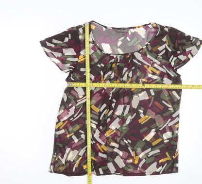 Marks and Spencer Women’s Multicoloured Chiffon Blouse Size 14