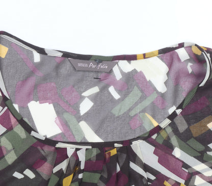 Marks and Spencer Women’s Multicoloured Chiffon Blouse Size 14