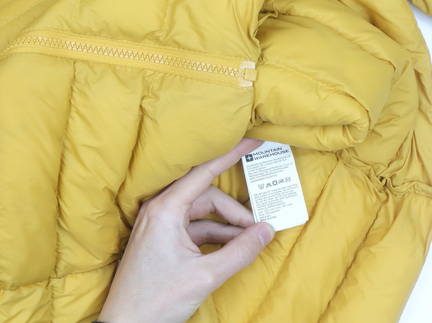 Mountain Warehouse Women’s Yellow Long Puffer Coat Size 12