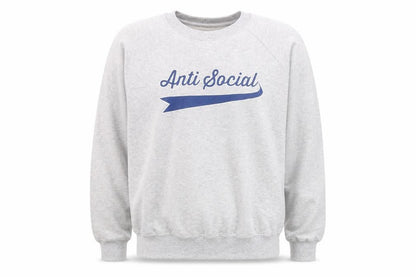 Pickle Men’s Grey Anti Social Graphic Sweatshirt Size M Regular Fit