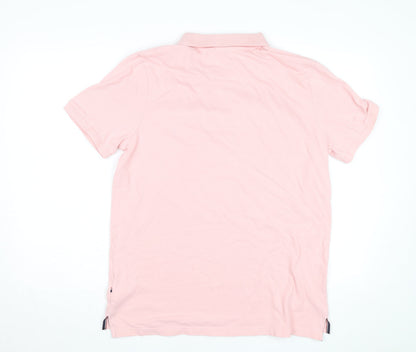 U.S. Polo Assn. Men’s Pink Regular Fit Cotton Polo Shirt L