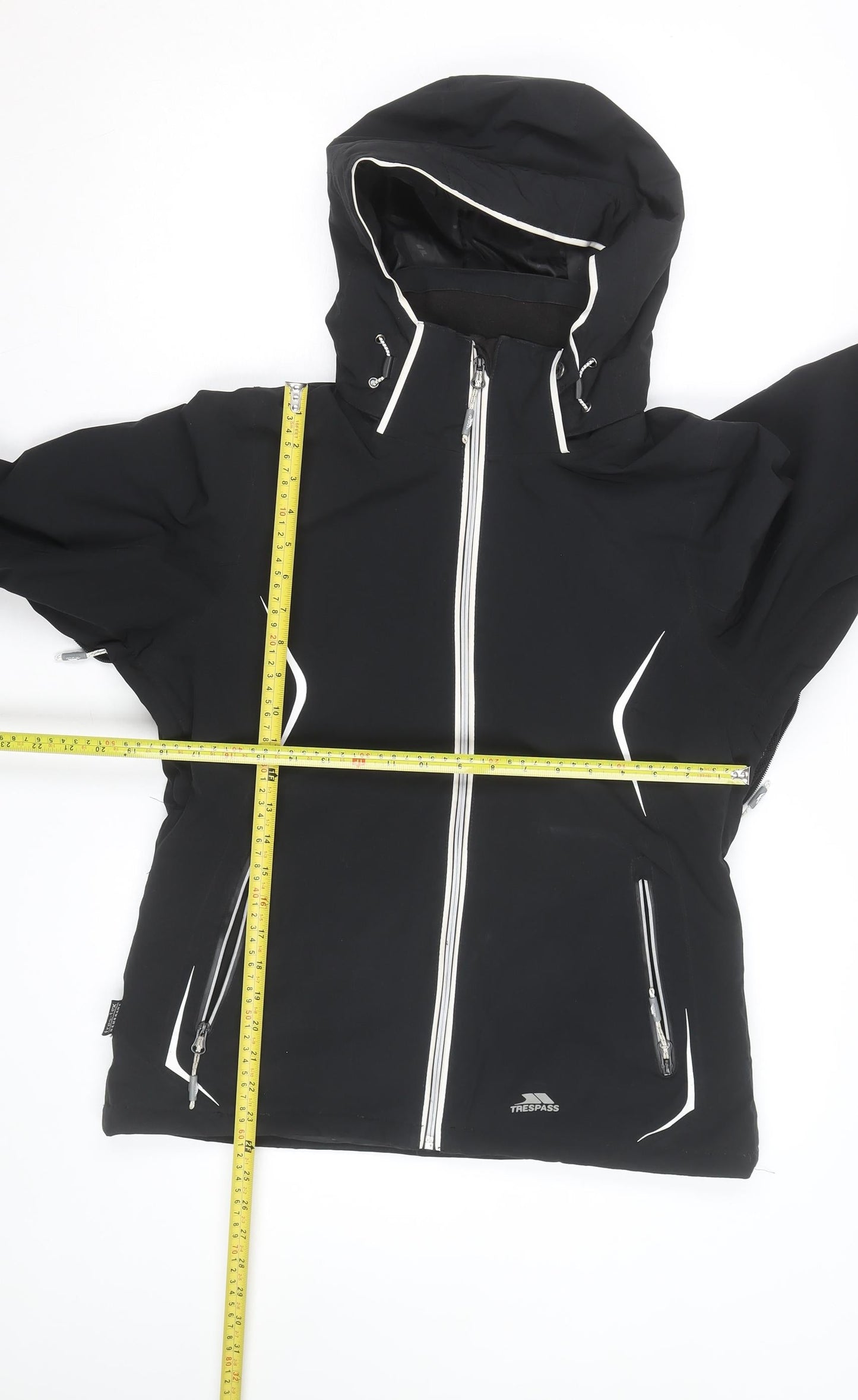 Trespass Men's Black Softshell Waterproof Hooded Jacket Size M
