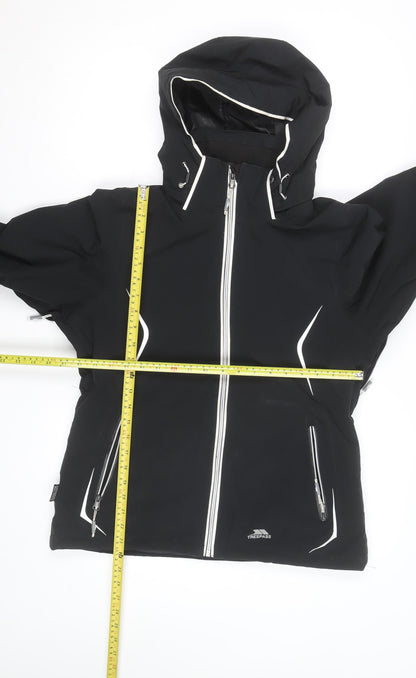 Trespass Men's Black Softshell Waterproof Hooded Jacket Size M