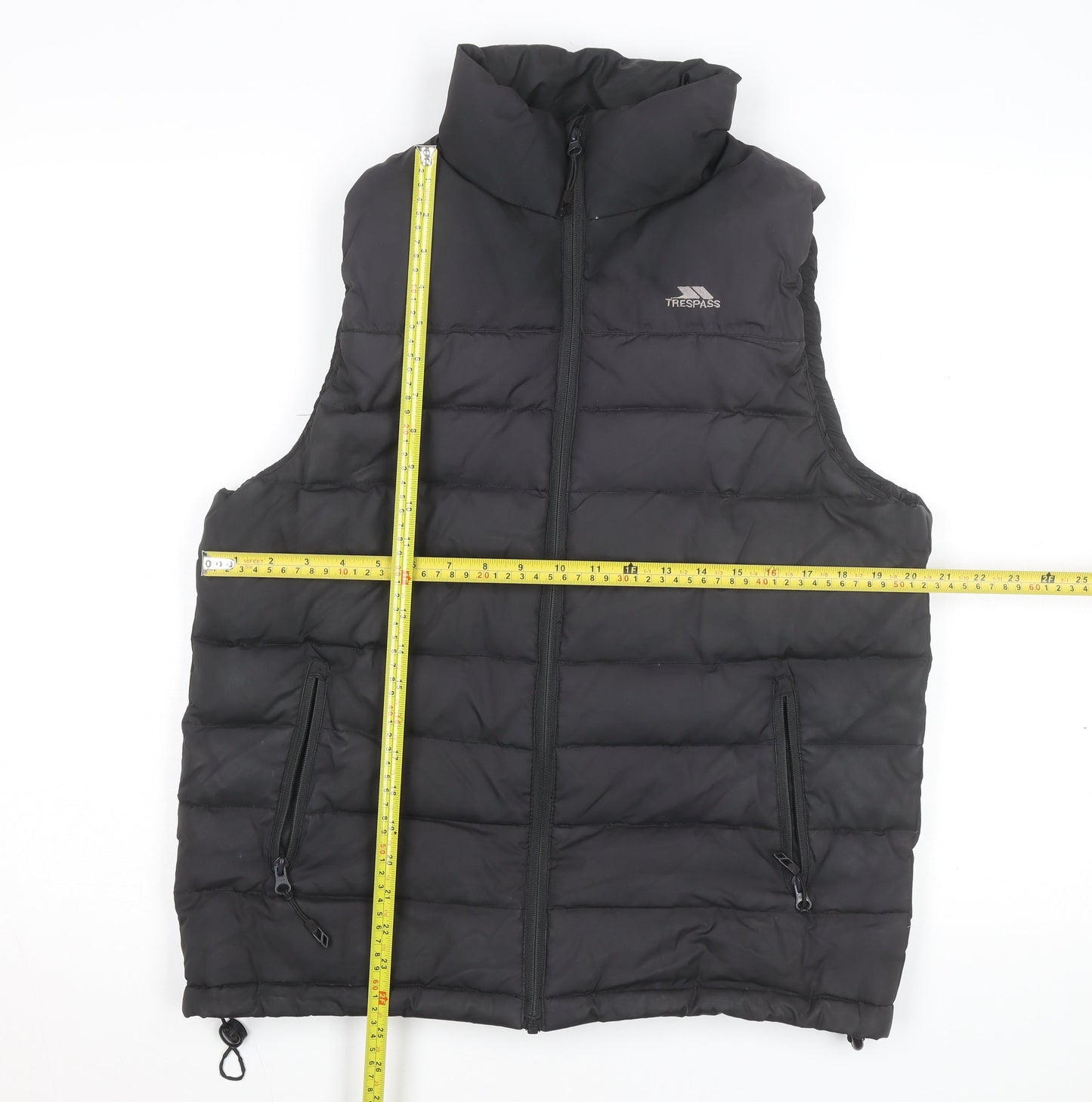 Trespass Men’s Black XS Down Puffer Waistcoat Outdoor Gilet