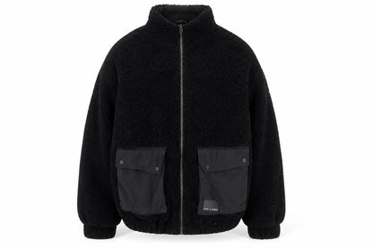 Saint + Sinner Men's Black Fleece Full Zip Jacket Size L