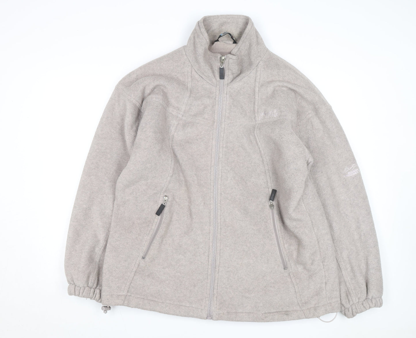 Mountain Pass Men's Beige Fleece Full Zip Jacket Size L