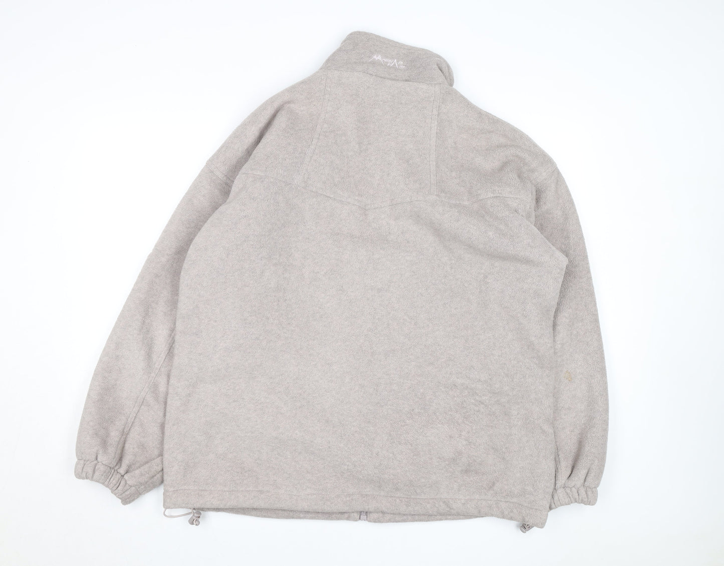 Mountain Pass Men's Beige Fleece Full Zip Jacket Size L
