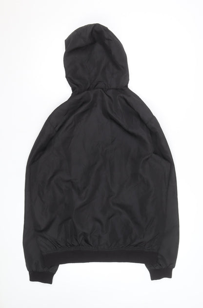 Donnay Men’s Black Hooded Windbreaker Jacket Size S