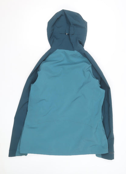 Regatta Women Blue Waterproof Hooded Rain Jacket Size 14