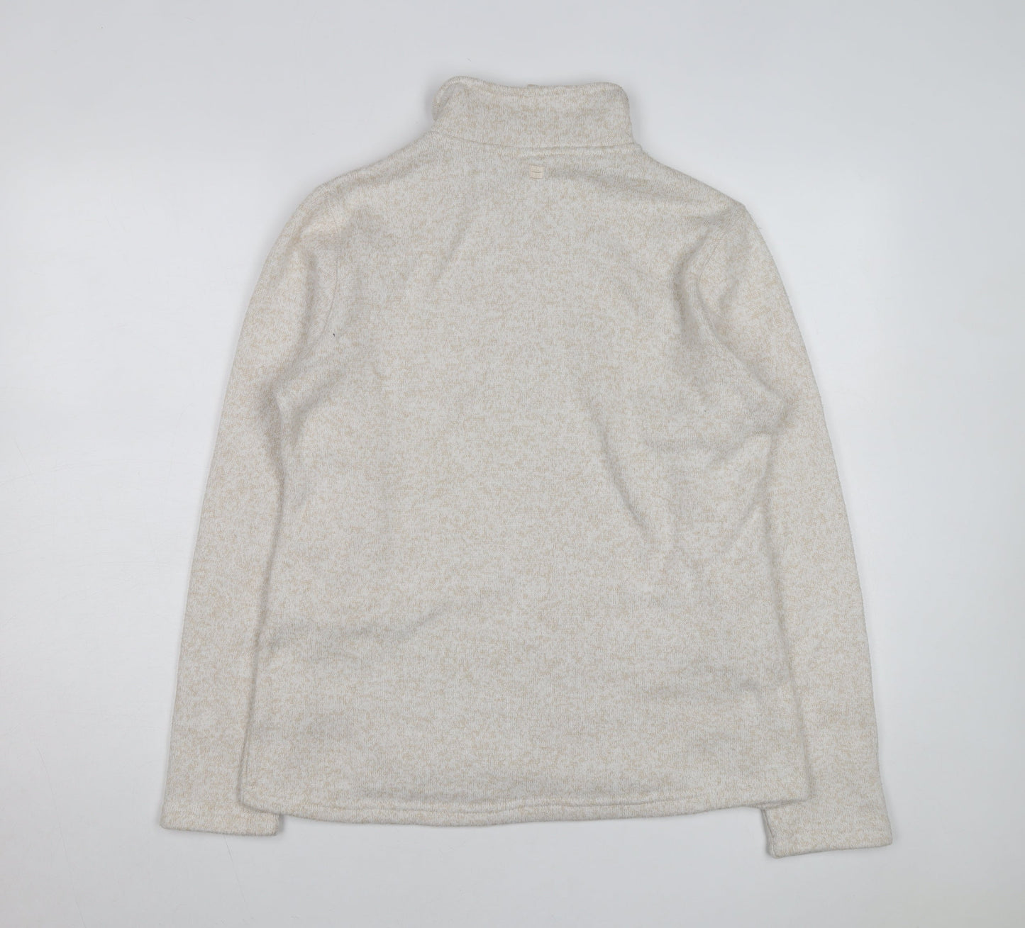 Mountain Warehouse Women's Beige 1/2 Zip Pullover Fleece UK 14