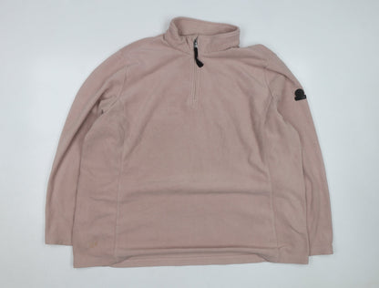 TOG24 Women’s Beige Fleece 1/4 Zip Pullover Sweatshirt Size 22