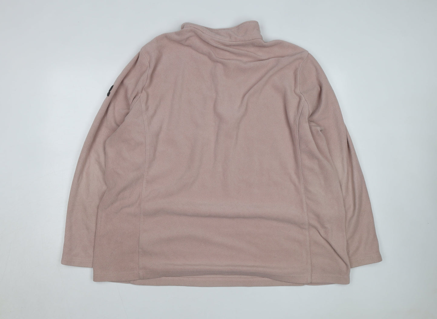 TOG24 Women’s Beige Fleece 1/4 Zip Pullover Sweatshirt Size 22