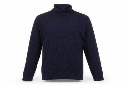 Burton Menswear London Men's Blue Roll Neck Cotton Jumper L