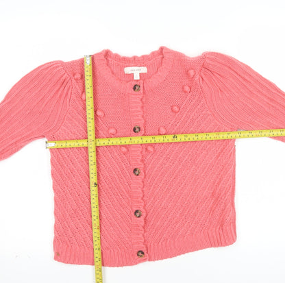 Marks and Spencer Per Una Women's Pink Cable Knit Cardigan S