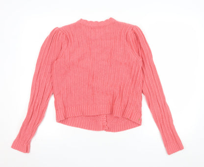 Marks and Spencer Per Una Women's Pink Cable Knit Cardigan S