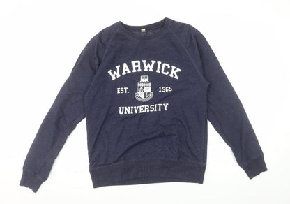 Salvage Men's Blue Warwick University Pullover Sweatshirt S