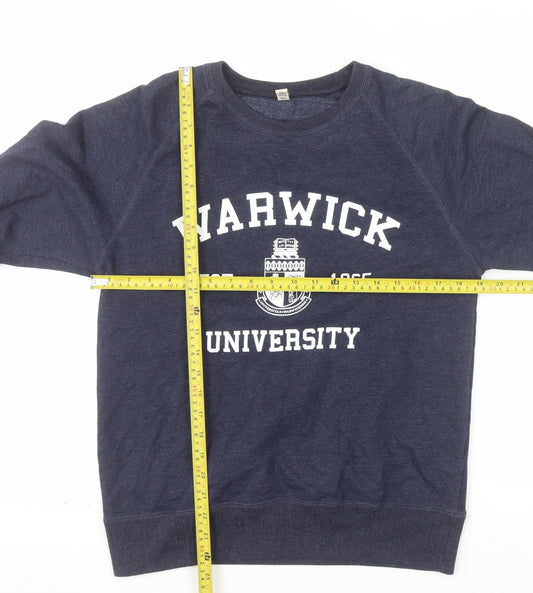 Salvage Men's Blue Warwick University Pullover Sweatshirt S