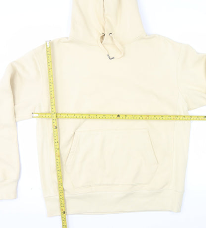 Uniqlo Men’s Beige Pullover Hoodie Fleece Lined Size M
