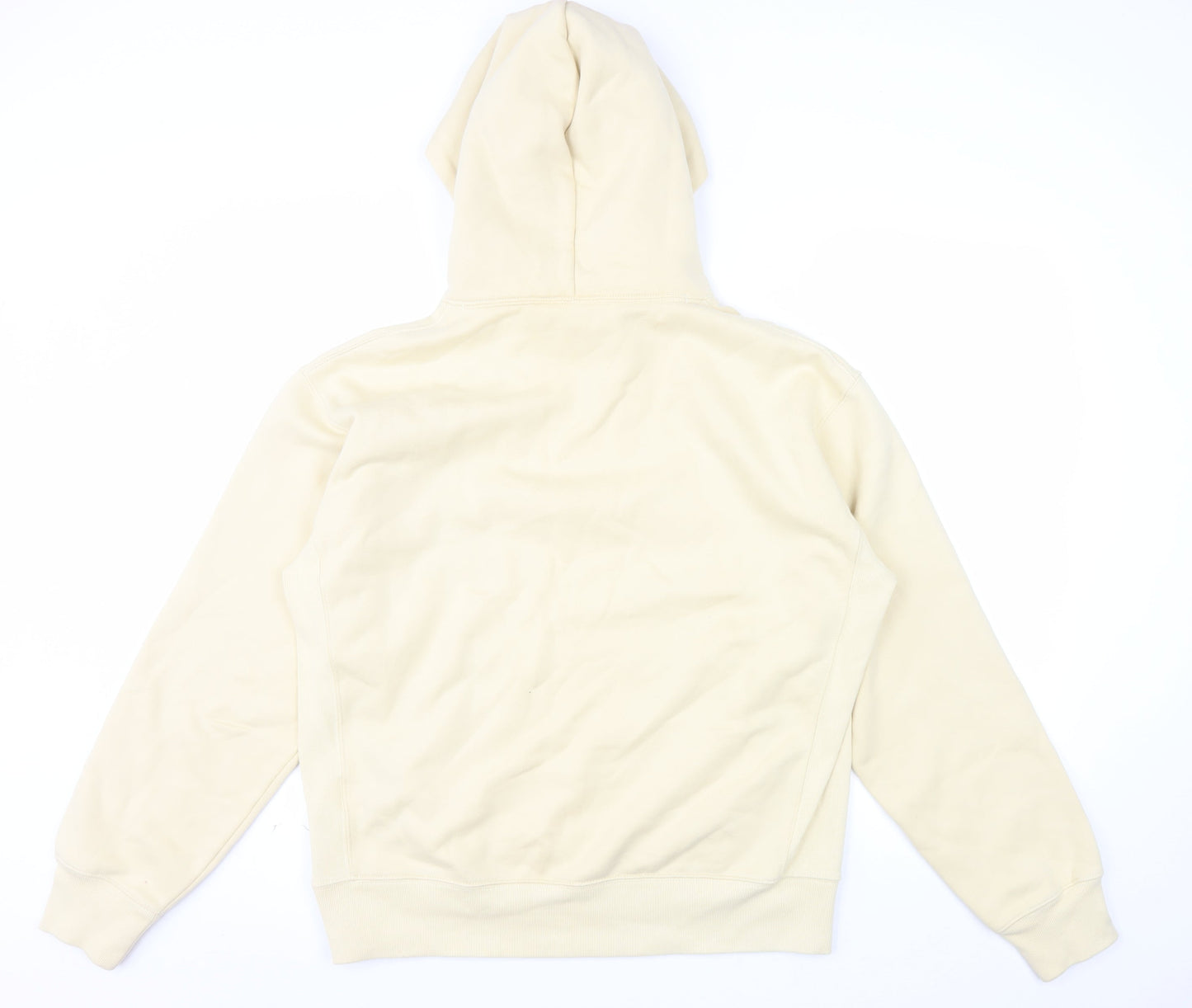 Uniqlo Men’s Beige Pullover Hoodie Fleece Lined Size M