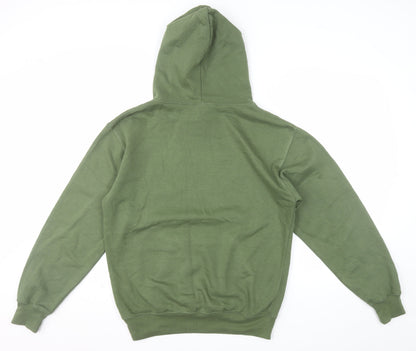 Club Classic Men's Green Pullover Hoodie Size M Regular Fit