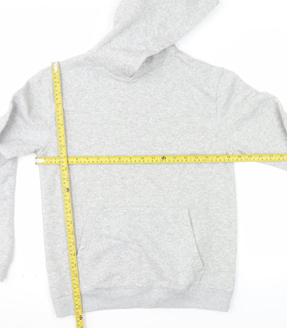 H&M Girls Grey Pullover Fleece Hoodie 13-14 Years Regular Fit