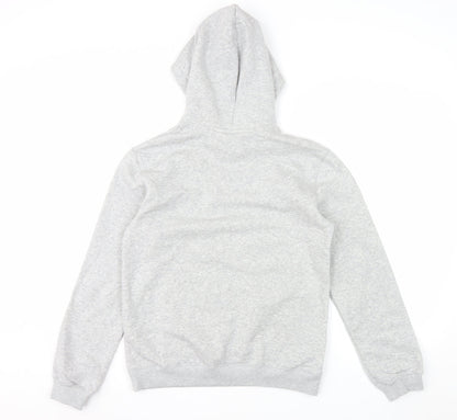 H&M Girls Grey Pullover Fleece Hoodie 13-14 Years Regular Fit