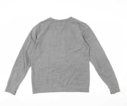 Batch1 Women's Grey Bee Happy Pullover Sweatshirt Size M