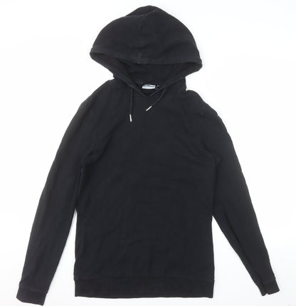 ASOS DESIGN Women's Black Pullover Hoodie Size M Cotton Blend