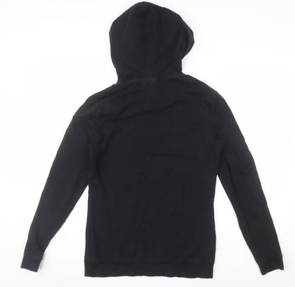 ASOS DESIGN Women's Black Pullover Hoodie Size M Cotton Blend