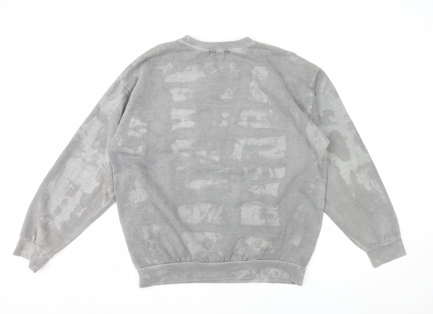 Topman Men’s Grey Zürich Graphic Pullover Sweatshirt Size S