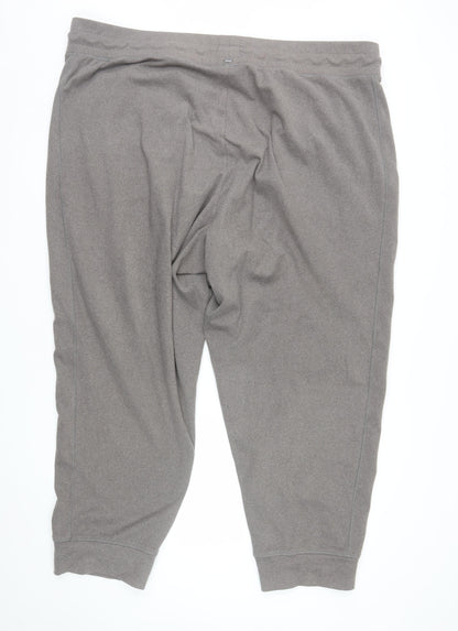 Next Womens Grey Jogger Trousers Size 26R Relaxed Fit Polyester Elastane