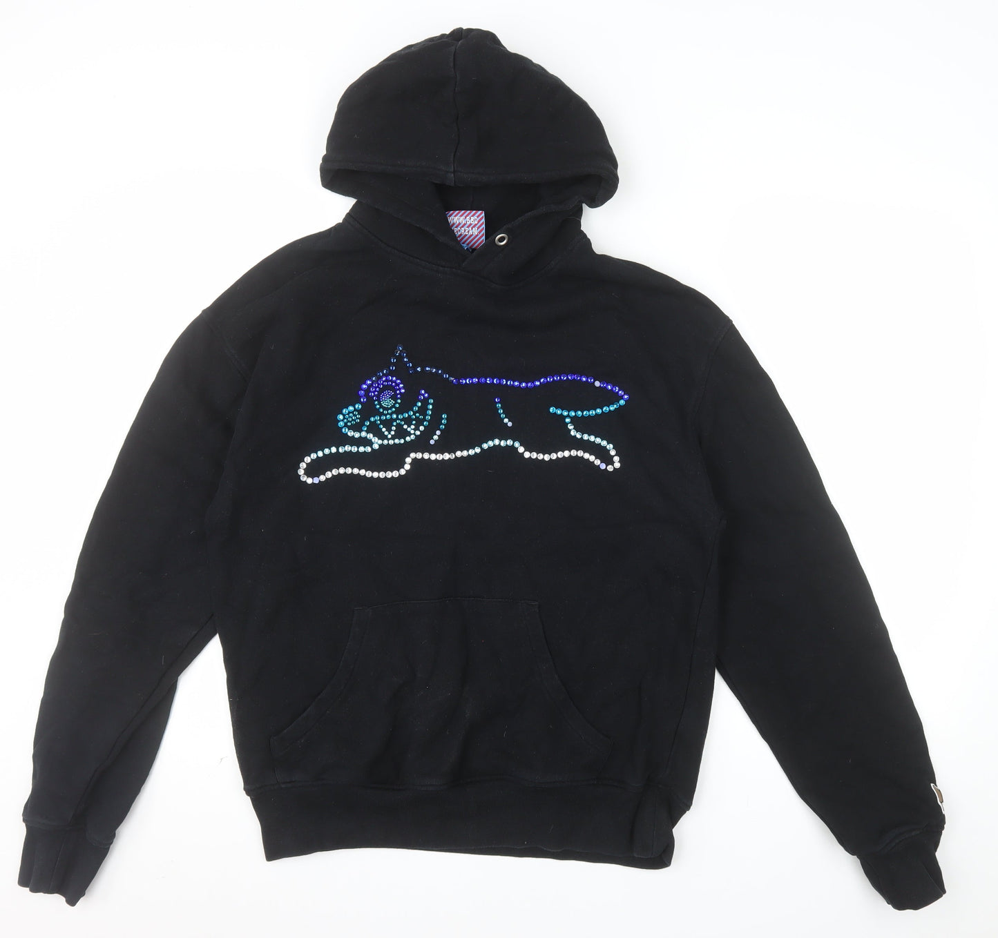 Icecream by Billionaire Boys Club Women Black M Pullover Hoodie Rhinestone Design