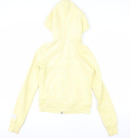Abercrombie & Fitch Women's Yellow Full Zip Hoodie Size S