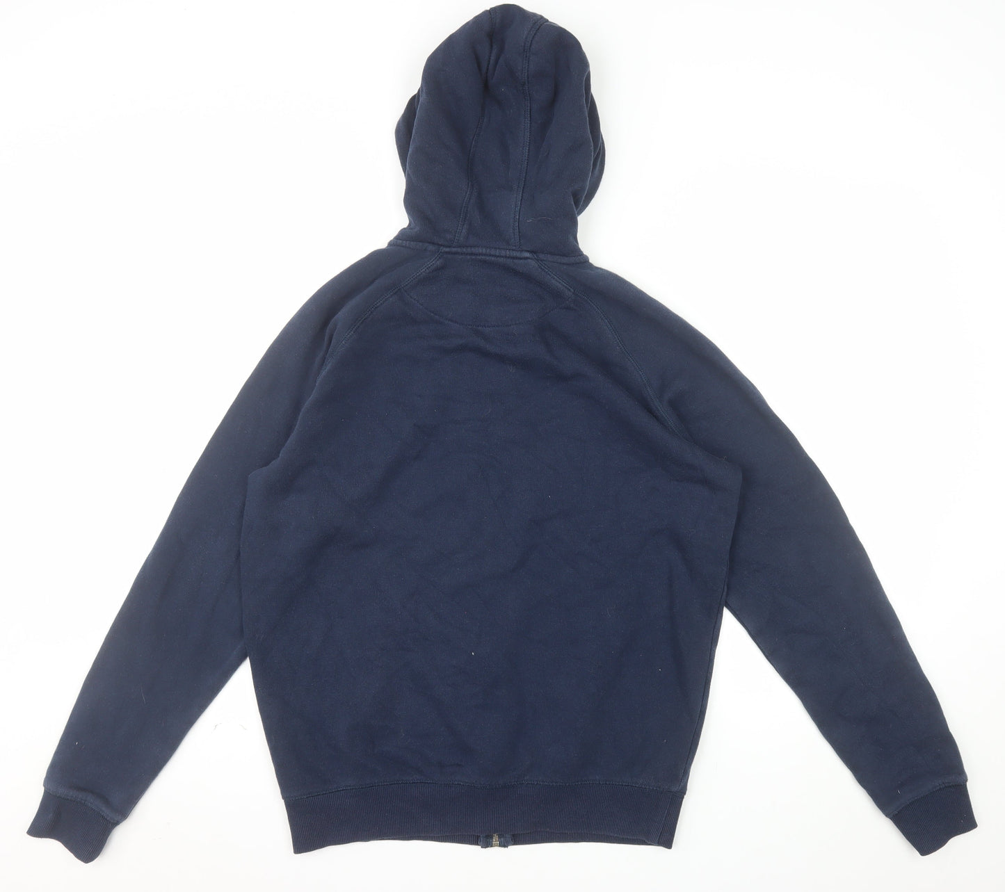 Tu Men Blue Full Zip Hoodie Size S Cotton Blend