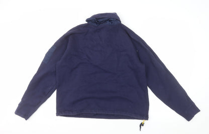 Ralph Lauren Sport Women's Navy Blue 1/2 Zip Fleece Pullover Sweatshirt Size M